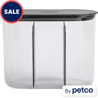 Reddy Black Divided Dog Treat Jar