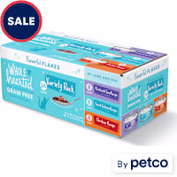WholeHearted Grain Free By Land and Sea Flaked Wet Cat Food Variety Pack for All Life Stages