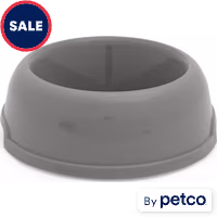EveryYay Essentials Gray Plastic Dog & Cat Bowl