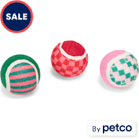 YOULY Valentine's Tennis Ball Dog Toy Set
