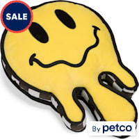 YOULY Pop Art Smiley Plush Dog Toy