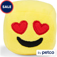 YOULY Heart Eyes Plush Build & Play Slide-On Dog Toy