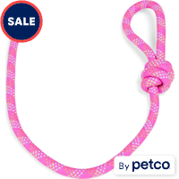 YOULY Pink Build & Play Rope Base Dog Toy
