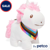 YOULY Pride Unicorn Plush Dog Toy