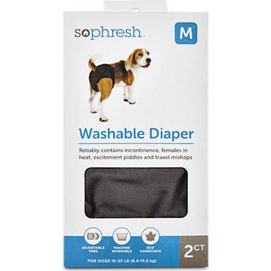 2 Pack Waterproof Dog Diapers Female Large Pet Washable