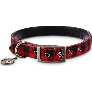 Harry Barker Small Gingham Dog Collar - S (Small)