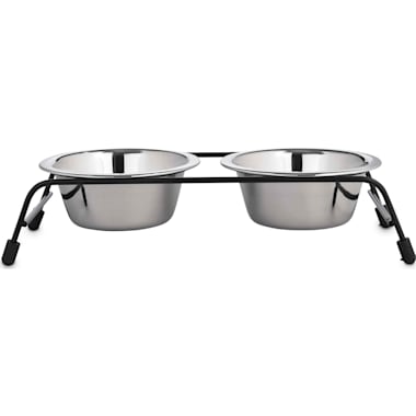 EveryYay Dining In Lidded Stainless-Steel Cat Bowl, 0.75 Cups