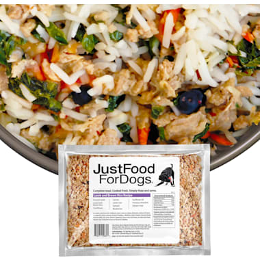 JustFoodForDogs Daily Diets Lamb & Brown Rice Frozen Dog Food 72 oz. Case of 7 Great dog food