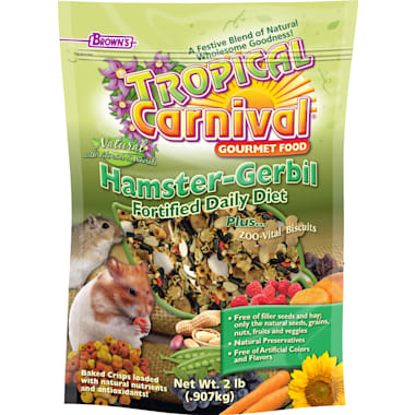 Sunseed Vita Prima Dwarf Hamster Food - Dry Food for Dwarf Hamsterrs -  Vitamin-Fortified with Essential Nutrients - Supports Healthy Digestion and