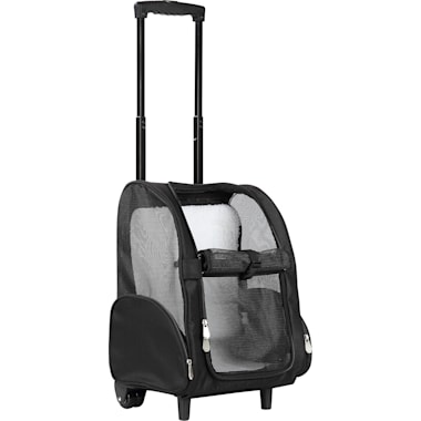 Large Soft-Sided Carry-Me Pet Carrier - Black with White Trim