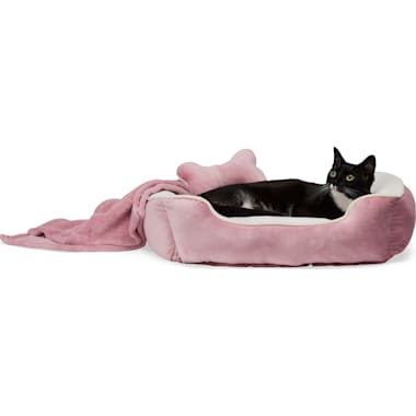 Pink dog beds for medium dogs on sale
