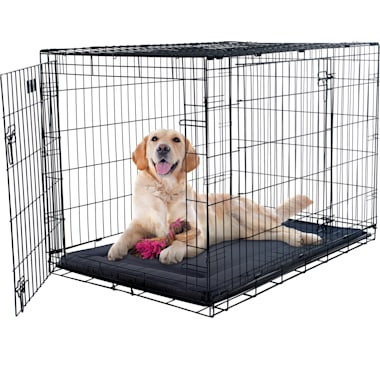 Pet Adobe Gray Waterproof Dog Crate Mat, 34 L X 21 W