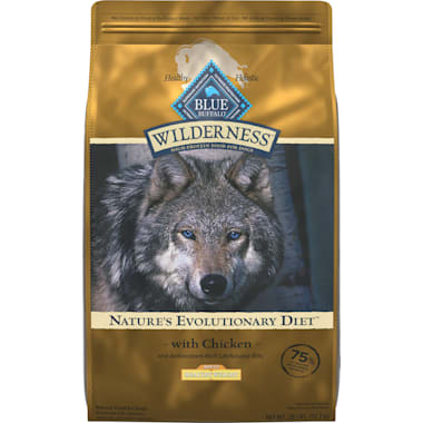 Blue Buffalo Blue Wilderness Plus Wholesome Grains Natural Adult Healthy Weight High Protein Chicken Dry Dog Food 28 lbs. Buffalo salmon dog food is my dogs favorite dog food