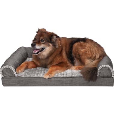 Vibrant Life X-Large Cozy Luxe Crate Mat Pet Bed, Gray 