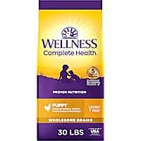 Wellness Complete Health Natural Wholesome Grains, Chicken, Oatmeal, & Salmon Recipe Puppy Dry Dog Food