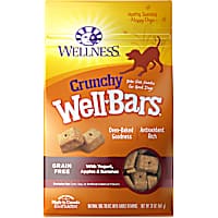 Wellness Natural Grain Free Wellbars Crunchy Yogurt Apples & Bananas Recipe Dog Treats