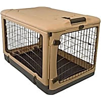 Pet Gear The Other Door Tan & Black Steel Dog Crate
