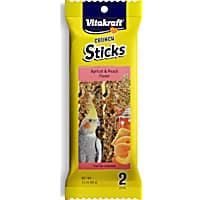 Vitakraft Triple Baked Fruit Crunch Sticks Treats for Cockatiels