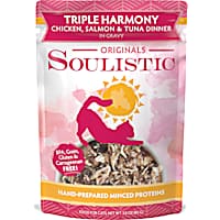 Soulistic Originals Triple Harmony Chicken, Salmon & Tuna Dinner in Gravy Wet Cat Food