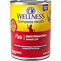 Wellness Complete Health Grain Free Beef & Chicken Dinner Pate Wet Cat Food