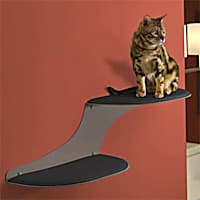 The Refined Feline Cloud Shelf in Titanium