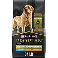 Purina Pro Plan Weight Management Chicken and Rice Formula Large Breed Dry Dog Food