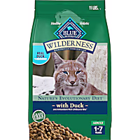 Blue Buffalo Wilderness Nature's Evolutionary Diet High-Protein, Grain-Free Duck Natural Dry Food for Adult Cat