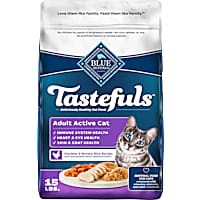 Blue Buffalo Blue Tastefuls Chicken and Brown Rice Recipe Natural Dry Food for Active Adult Cats