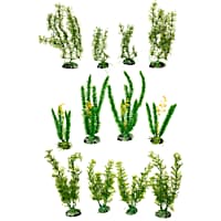 Imagitarium Green Plastic Aquarium Plant Variety Pack