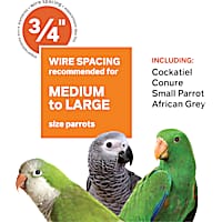 Prevue Pet Products Signature Select Series Wrought Iron Bird Cage in Chalk White