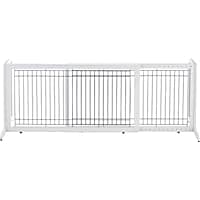 Richell Freestanding Pet Gate in Origami White
