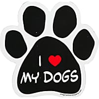 PAW PRINT HEART I LOVE MY DOG Sticker Vinyl Decal Window PUPPY Sign  Buy2Get1Free