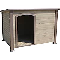 Precision Pet Extreme Outback Log Cabin Dog Houses in Taupe