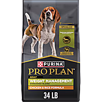 Purina Pro Plan High-Protein Kibble, Weight Management, Shredded Blend Chicken and Rice Dry Dog Food