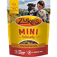 Zuke's Mini Naturals Soft and Chewy Chicken Recipe Training Dog Treats