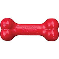 Pet Life 'Denta-Bone' TPR Treat Dispensing and Dental Cleaning Durable Dog Toy - Red