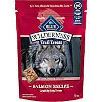 Blue Buffalo Wilderness Trail Treats High Protein Grain Free Salmon Recipe Dog Biscuits Crunchy Dog Treats
