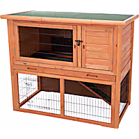 TRIXIE Natura Animal Hutch with Enclosure in Brown