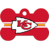 Quick-Tag NFL Bone Personalized Engraved Pet ID Tag