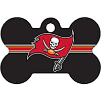 Quick-Tag Tampa Bay Buccaneers NFL Bone Personalized Engraved Pet ID Tag, Large
