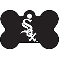 Quick-Tag Chicago White Sox MLB Bone Personalized Engraved Pet ID Tag, Large