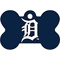 Quick-Tag Detroit Tigers MLB Bone Personalized Engraved Pet ID Tag, Large