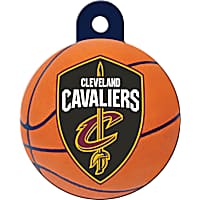 Quick-Tag Cleveland Cavaliers NBA Circle Personalized Engraved Pet ID Tag, Large