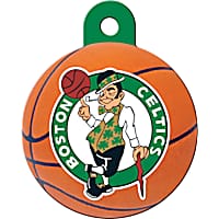 Quick-Tag Boston Celtics NBA Circle Personalized Engraved Pet ID Tag, Large