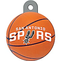 Quick-Tag San Antonio Spurs NBA Circle Personalized Engraved Pet ID Tag, Large