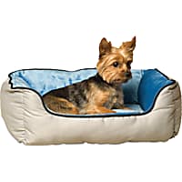 K&H Grey and Blue Self Warming Lounge Sleeper