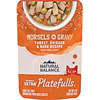 Natural Balance Platefulls Turkey, Chicken & Duck Formula in Gravy Adult Wet Cat Food
