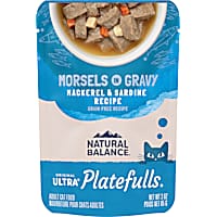 Natural Balance Platefulls Mackerel & Sardine in Gravy Indoor Formula Adult Wet Cat Food