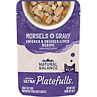 Natural Balance Platefulls Chicken & Chicken Liver in Gravy Indoor Formula Adult Wet Cat Food