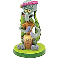 Penn Plax SpongeBob Squidward with Drum Aquarium Ornament